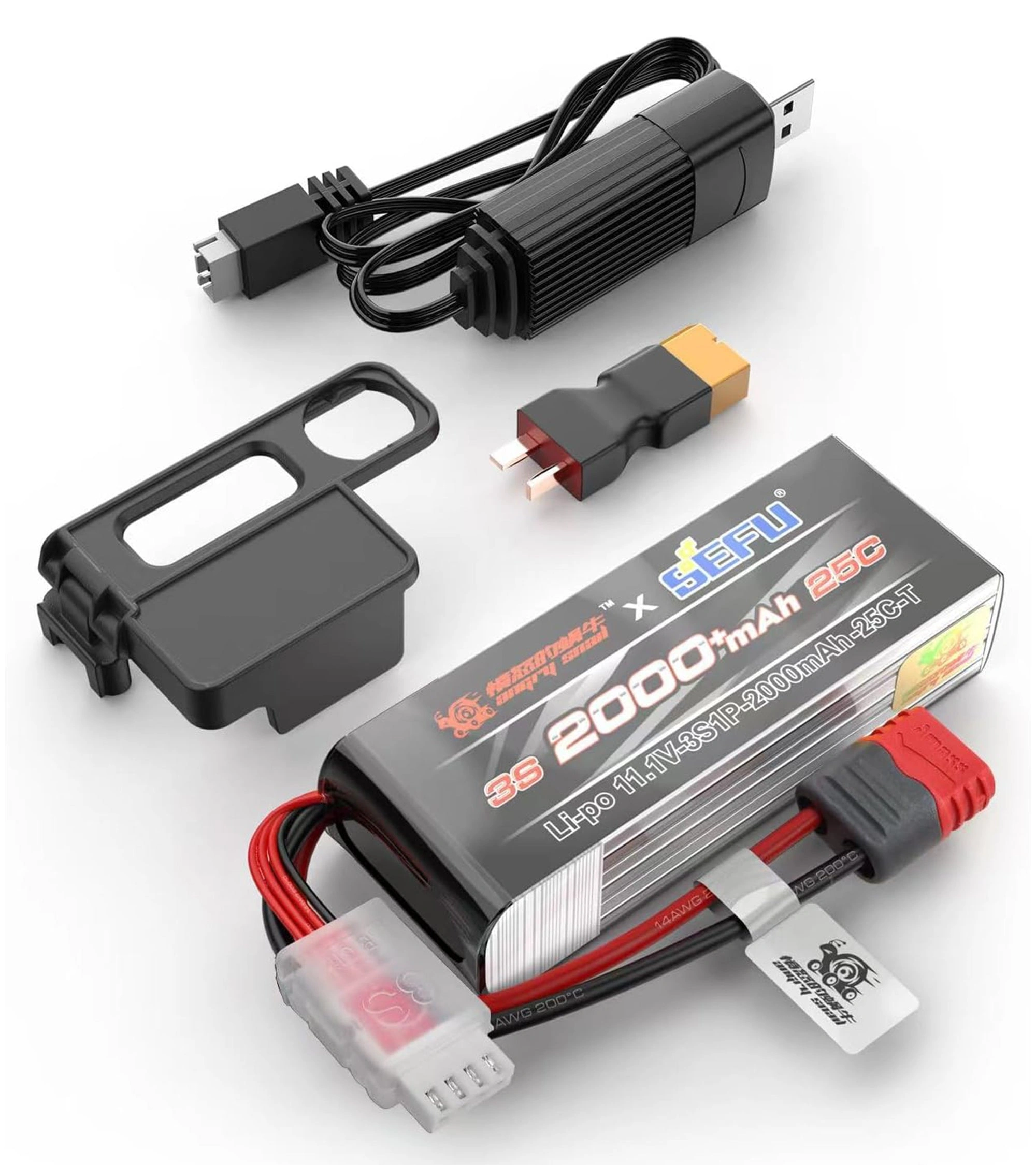 Power Up! 11.1V LiPo & USB Charger Combo Pack Ready to Rock!